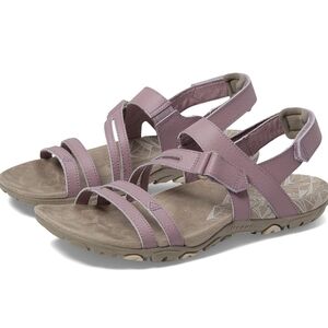 Merrell Sandspur Rose Convert - Eggplant Outdoor Sandal w/ Rugged Soles (Purple)